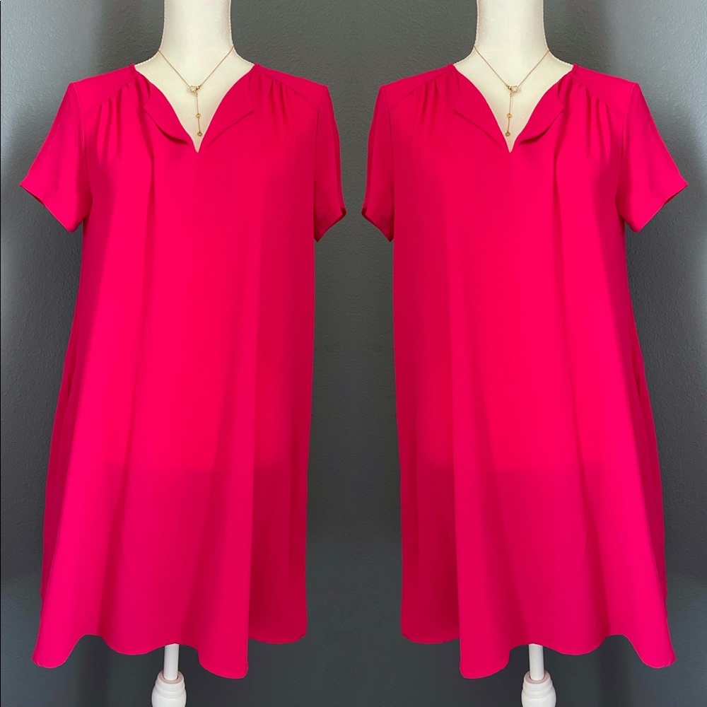 Fuchsia oversized short sleeve dress size S